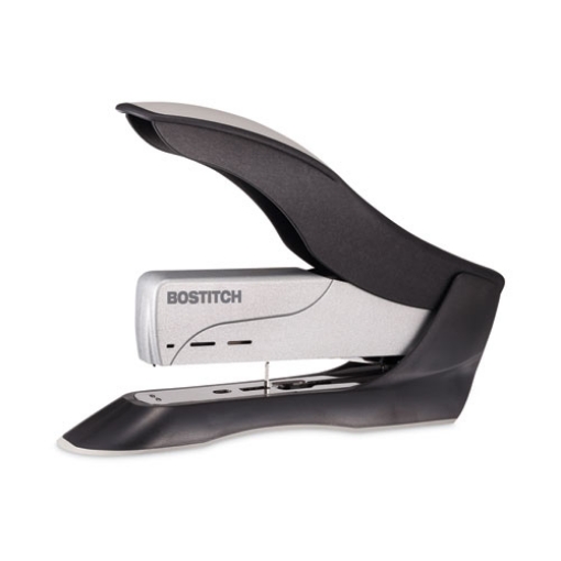 Picture of Spring-Powered Premium Heavy-Duty Stapler, 100-Sheet Capacity, Black/silver