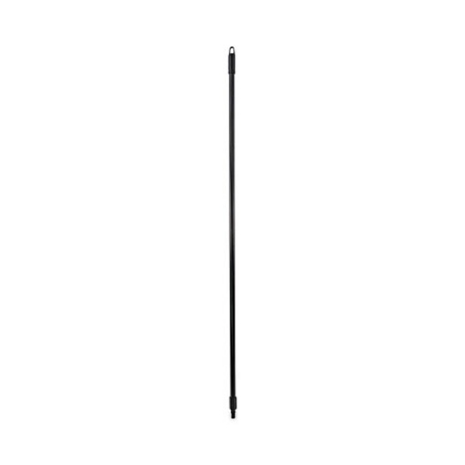 Picture of Fiberglass Broom Handle, Nylon Plastic Threaded End, 1" dia x 60", Black