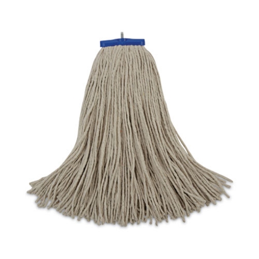 Picture of Cut-End Lie-Flat Wet Mop Head, Cotton, 24oz, White
