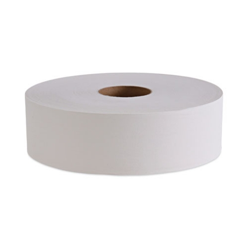 Picture of JRT Bath Tissue, Jumbo, Septic Safe, 1-Ply, White, 3.5" x 4,000 ft, 6/Carton