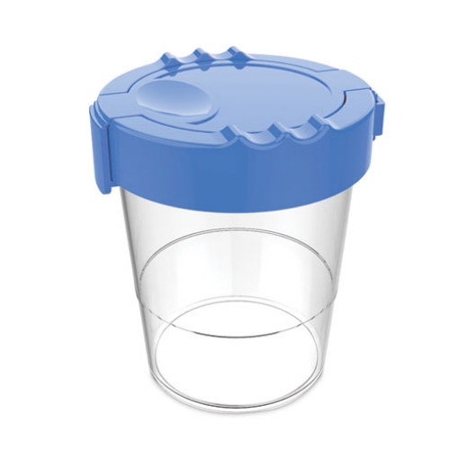 Picture of Antimicrobial No Spill Paint Cup, 3.46 w x 3.93 h, Blue