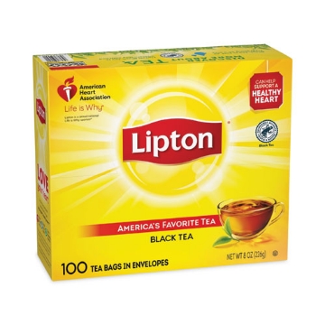 Picture of Tea Bags, Black, 100/Box