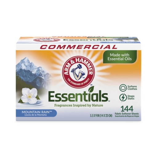 Picture of Essentials Dryer Sheets, Mountain Rain, 144 Sheets/box, 6 Boxes/carton