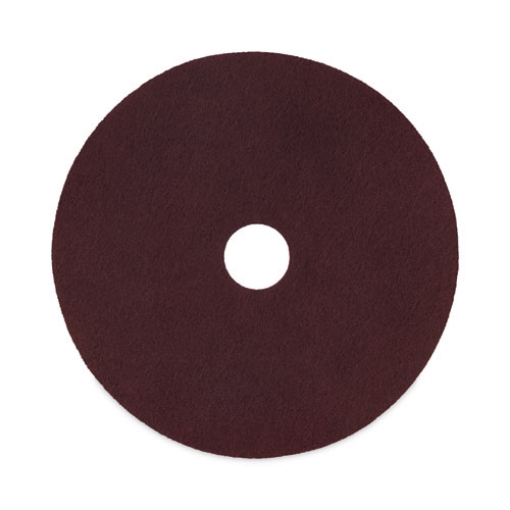Picture of Deep Scrub Pads, 16" Diameter, Maroon, 10/Carton