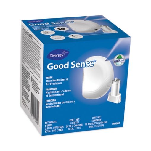 Picture of Good Sense Automatic Spray System, Fresh Scent, Yellow, 0.67 Oz Cartridge, 12/carton