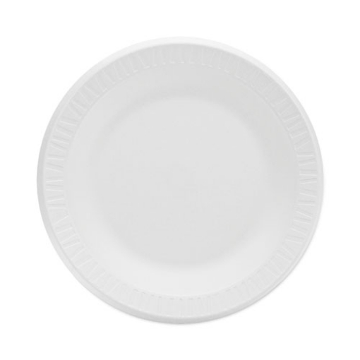 Picture of Concorde Non-Laminated Foam Plate, 10.25" dia., White, 125/Pack, 4 Packs/Carton