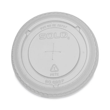 Picture of Plastic Cold Cup Lids, Fits 12 oz to 14 oz Cups, Clear, 1,000/Carton