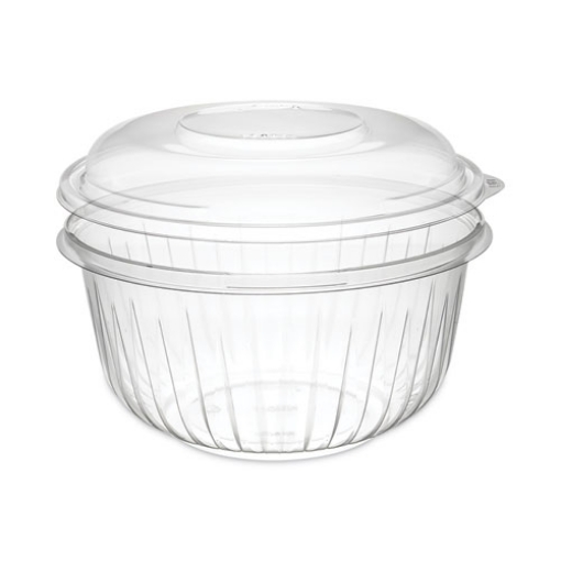 Picture of PresentaBowls Bowl/Lid Combo-Paks, 48 oz, Clear, Plastic, 126/Carton