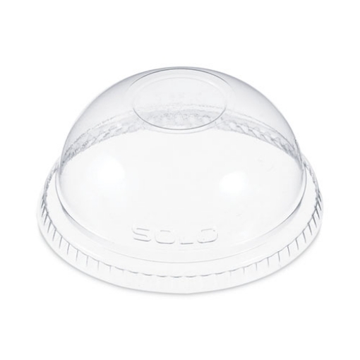 Picture of Plastic Dome Lid, Fits 9 oz to 10 oz Foam Cups, Clear, 1,000/Carton