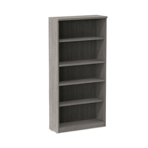 Picture of Alera Valencia Series Bookcase, Five-Shelf, 31.75w x 14d x 64.75h, Gray