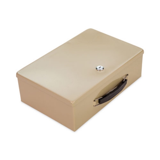 Picture of Heavy Duty Fire Retardant Box, 1 Compartment, 12.75 x 8.25 x 4, Sand