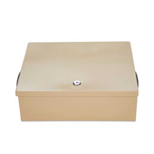 Picture of Jumbo Locking Cash Box, 1 Compartment, 14.38 x 11 x 4.13, Sand