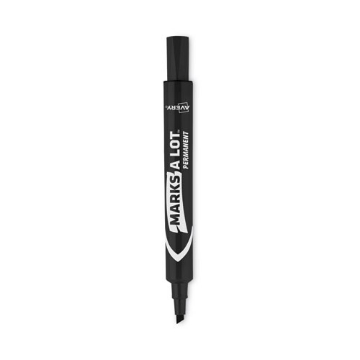 Picture of Marks A Lot Large Desk-Style Permanent Marker, Broad Chisel Tip, Black, Dozen (8888)