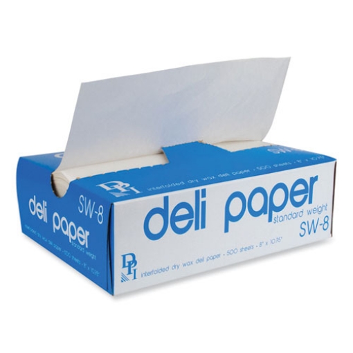 Picture of Interfolded Deli Sheets, 10.75 x 8, Standard Weight,  500 Sheets/Box, 12 Boxes/Carton