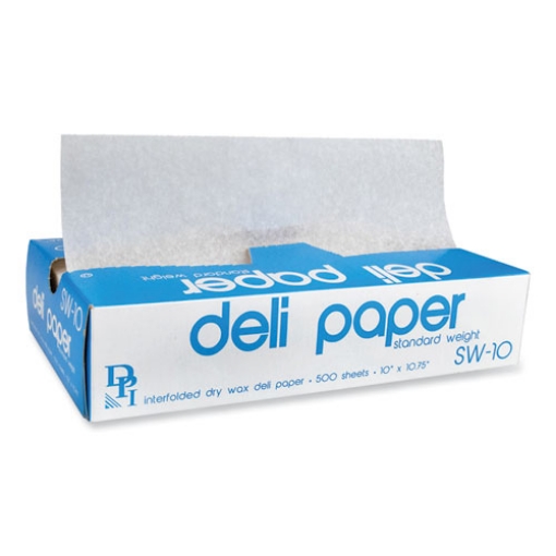 Picture of Interfolded Deli Sheets, 10.75 x 10, Standard Weight, 500 Sheets/Box, 12 Boxes/Carton