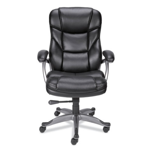 Picture of Alera Birns Series High-Back Task Chair, Supports Up to 250 lb, 18.11" to 22.05" Seat Height, Black Seat/Back, Chrome Base