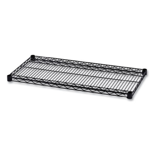 Picture of Industrial Wire Shelving Extra Wire Shelves, 36w X 18d, Black, 2 Shelves/carton