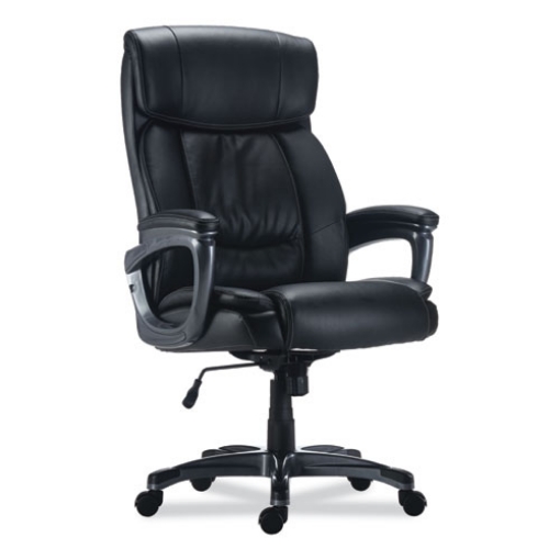 Picture of ALERA EGINO BIG AND TALL CHAIR, SUPPORTS UP TO 400 LB, BLACK SEAT/BACK, BLACK BASE