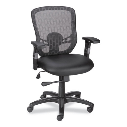 Picture of ALERA LINHOPE CHAIR, SUPPORTS UP TO 275 LB, BLACK SEAT/BACK, BLACK BASE