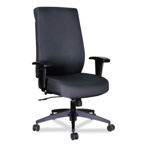 Picture of Alera Wrigley Series High Performance High-Back Synchro-Tilt Task Chair, Supports 275 Lb, 17.24" To 20.55" Seat Height, Black
