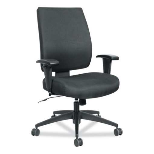 Picture of Alera Wrigley Series High Performance Mid-Back Synchro-Tilt Task Chair, Supports 275 Lb, 17.91" To 21.88" Seat Height, Black
