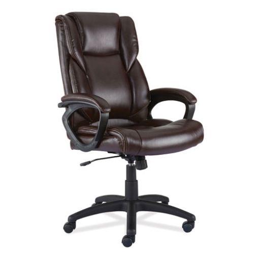 Picture of Alera Brosna Series Mid-Back Task Chair, Supports Up to 250 lb, 18.15" to 21.77" Seat Height, Brown Seat/Back, Brown Base