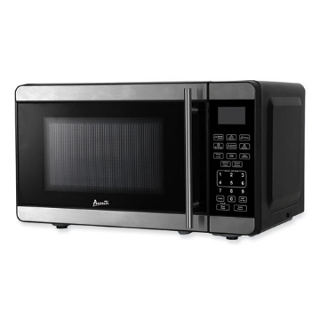 Picture of 0.7 cubic foot microwave oven, 700 watts, stainless steel/black