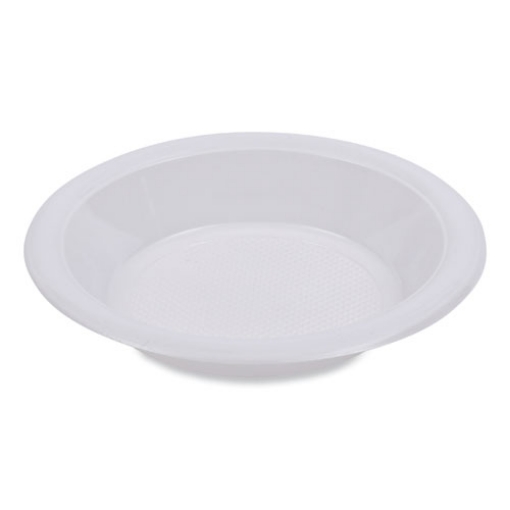 Picture of Hi-Impact Plastic Dinnerware, Bowl, 10 To 12 Oz, White, 1,000/carton