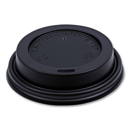 Picture of Hot Cup Lids, Fits 8 Oz Hot Cups, Black, 1,000/carton