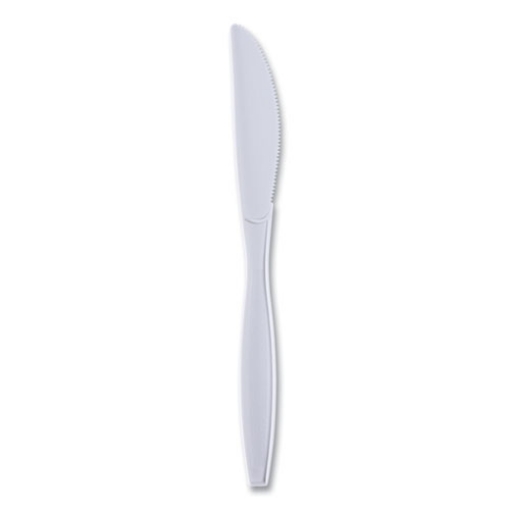 Picture of Heavyweight Wrapped Polypropylene Cutlery, Knife, White, 1,000/carton