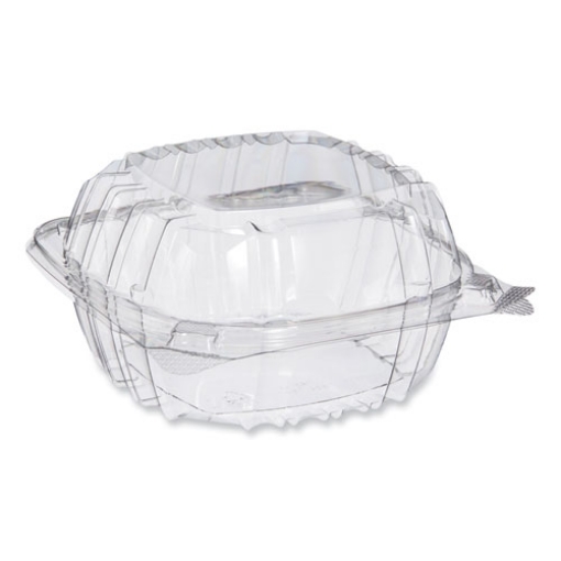 Picture of ClearSeal Hinged-Lid Plastic Containers, 5.86w x 3.11h, Clear, Plastic, 500/Carton