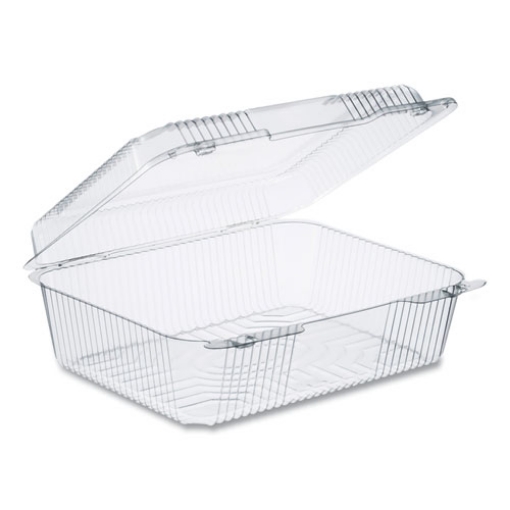 Picture of StayLock Clear Hinged Lid Containers, 10.5 x 8.6 x 3.8, Plastic, 200/Carton