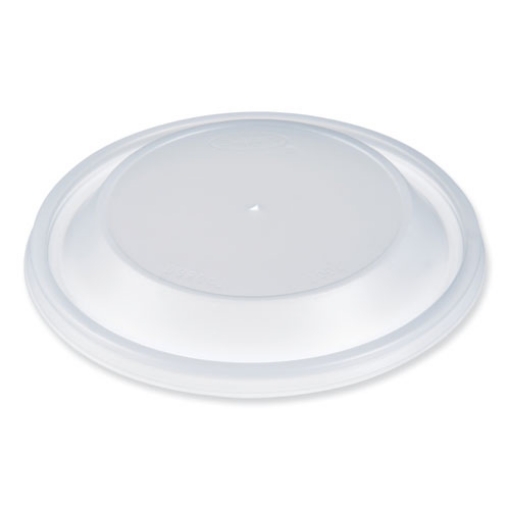 Picture of Dome Lids for Foam Cups and Containers, Vented, Fits 5 oz to 32 oz Foam Cups/Containers, Translucent, 1,000/Carton