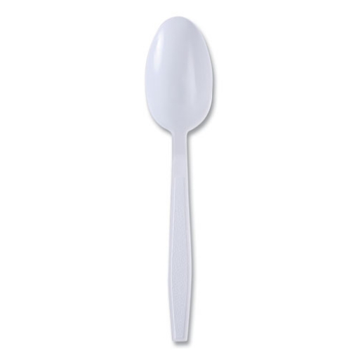 Picture of Heavyweight Wrapped Polypropylene Cutlery, Teaspoon, White, 1,000/carton