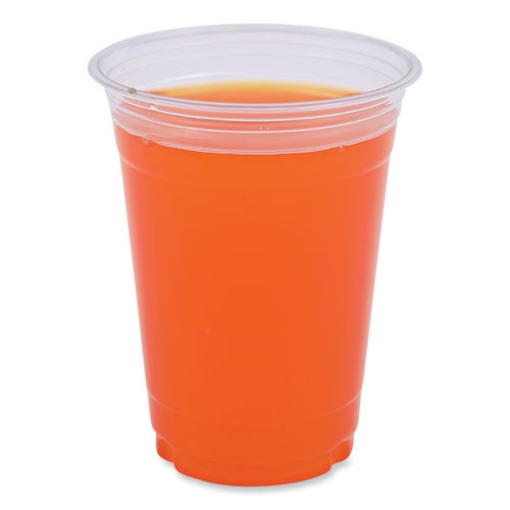 Picture of Clear Plastic Cold Cups, 16 oz, PET, 50 Cups/Sleeve, 20 Sleeves/Carton