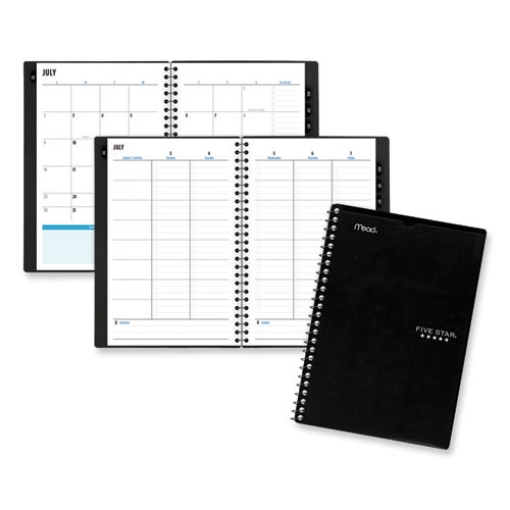 Picture of academic year customizable student weekly/monthly planner, 8.5 x 6.75, 12-month (july to june), 2023 to 2024