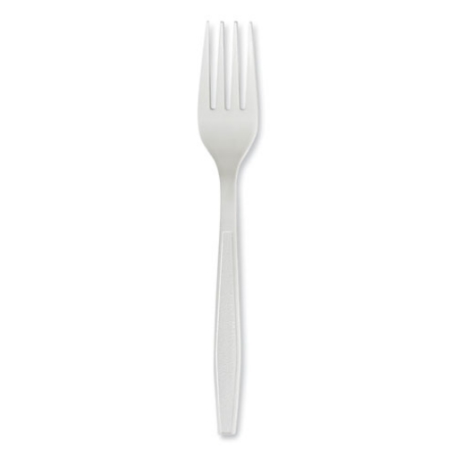 Picture of Heavyweight Polypropylene Cutlery, Fork, White, 1000/carton