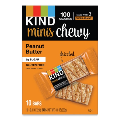 Picture of Minis Chewy, Peanut Butter, 0.81 Oz 10/pack