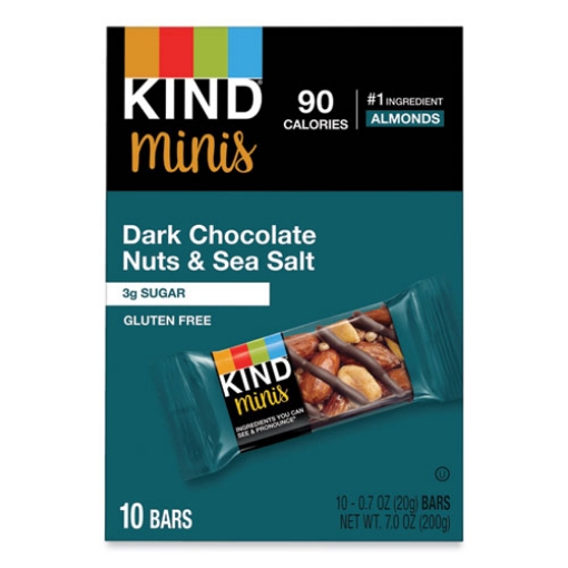 Picture of Minis, Dark Chocolate Nuts/sea Salt, 0.7 Oz, 10/pack