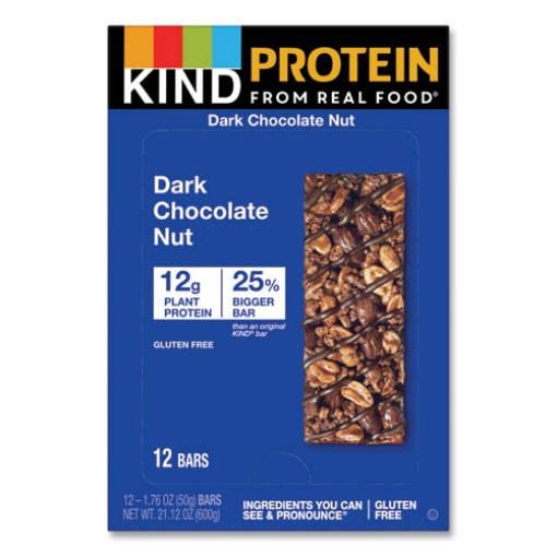 Picture of Protein Bars, Double Dark Chocolate, 1.76 Oz, 12/pack