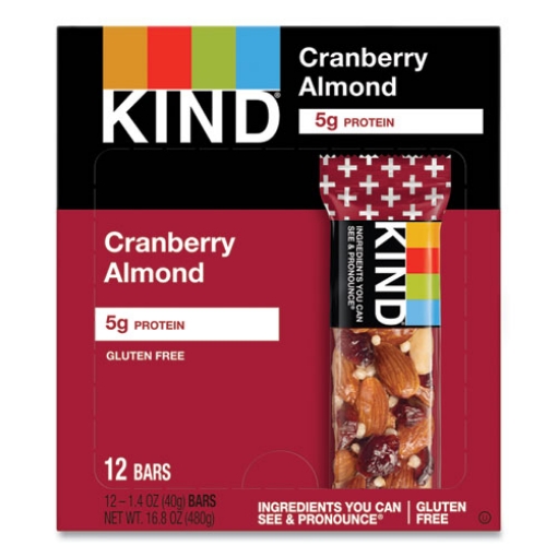 Picture of Plus Nutrition Boost Bar, Cranberry Almond And Antioxidants, 1.4 Oz, 12/box