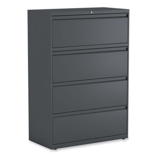 Picture of Lateral File, 4 Legal/Letter/A4/A5-Size File Drawers, Charcoal, 36" x 18.63" x 52.5"