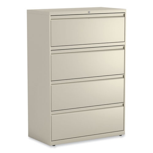 Picture of Lateral File, 4 Legal/Letter-Size File Drawers, Putty, 36" x 18.63" x 52.5"