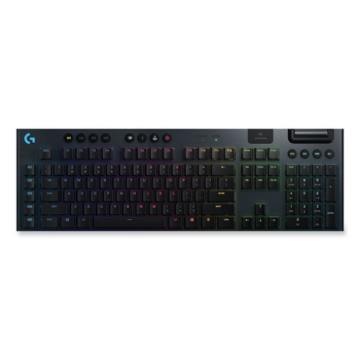 Picture of g915 lightspeed wireless rgb mechanical gaming keyboard, linear switch, black