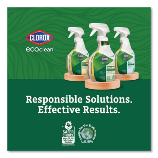 Picture of clorox pro ecoclean glass cleaner, unscented, 32 oz spray bottle, 9/carton