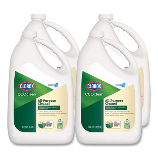 Picture of clorox pro ecoclean all-purpose cleaner, unscented, 128 oz bottle, 4/carton