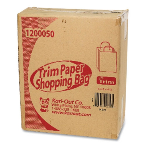 Picture of kraft paper bags, 8" x 5" x 11", kraft, 250/carton