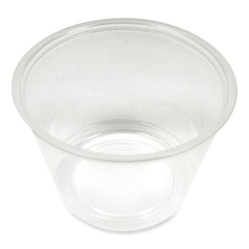 Picture of souffle/portion cups, 4 oz, polypropylene, translucent, 2,500/carton