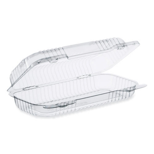 Picture of StayLock Clear Hinged Lid Containers, 4.5 x 8.5 x 2.1, Clear, OPS Plastic, 250/Carton