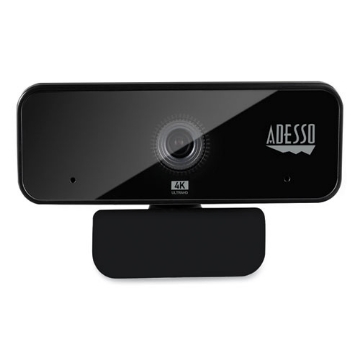 Picture of Cybertrack H6 4k Usb Fixed Focus Webcam With Microphone, 3840 Pixels X 2160 Pixels, 8 Mpixels, Black